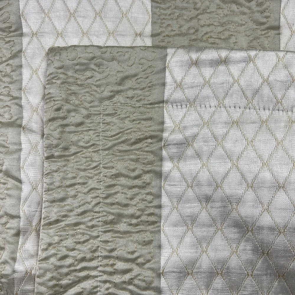 Set Of 2 Raymond Waites Euro Sham Multicolor Quilted Diamond Bedding (28